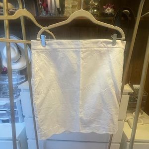 J Crew White Pencil Skirt